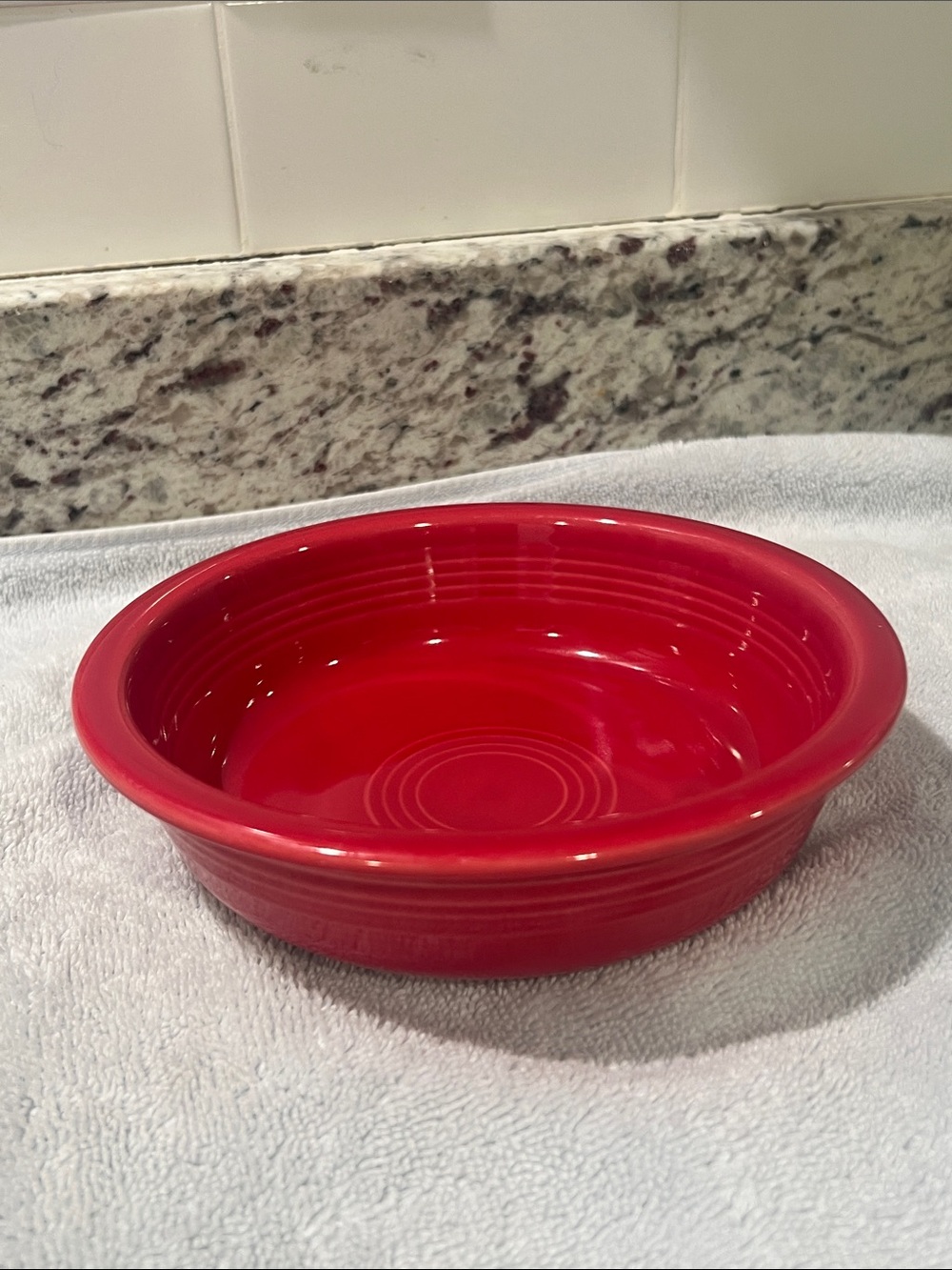 FIESTA 🥣  LK NEW VINTAGE 90’s FLAWLESS RED CEREAL SOUP BOWL DISH